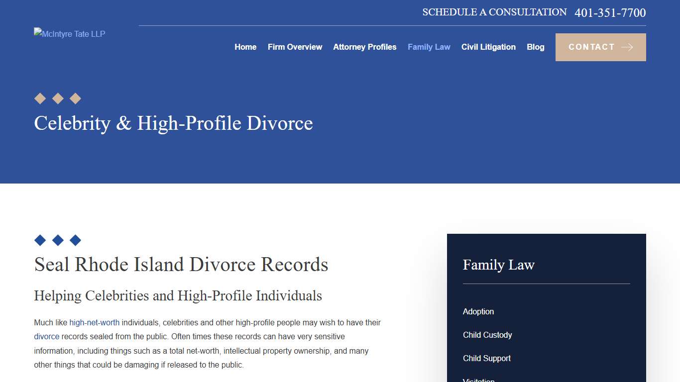 Rhode Island High-Profile Divorce | Seal RI Divorce Records